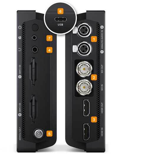 Blackmagic Video Assist 12G HDR 7" view 2